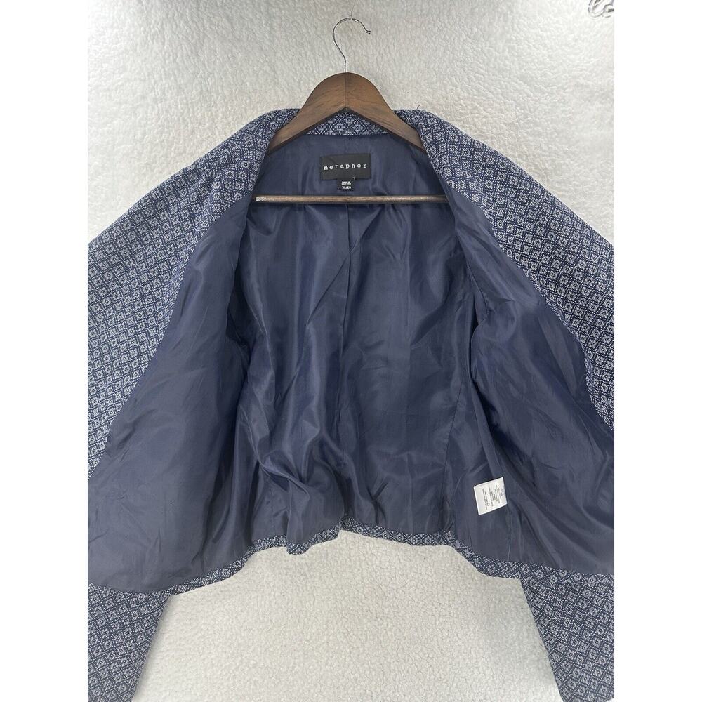 Metaphor Assymetrical Zip Up Raw Hemline 2 Zipper Front Pockets XL Pre-Owned - Picture 7 of 11